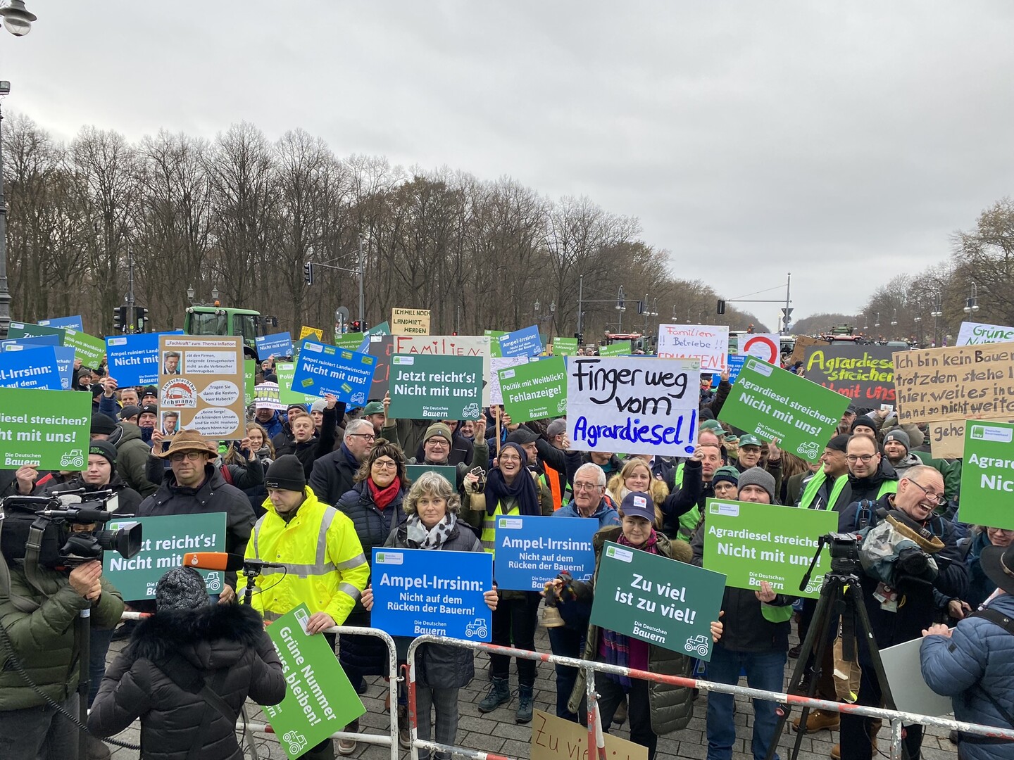 Grodemonstration Berlin 18. Dezember 2023